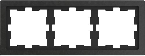 Рамка универсальная Schneider Electric Merten D-Life 3-м. камень базальт  картинка
